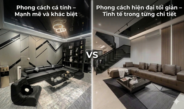 2 Phong cách thiết kế đối lập – Cùng tỏa sáng với tấm ốp than tre TOPDECO