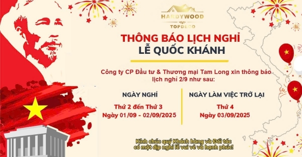 Thông báo lịch nghỉ Lễ Quốc Khánh 2/9