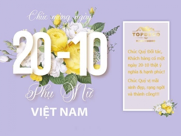 Chúc mừng ngày Phụ nữ Việt Nam 20/10!