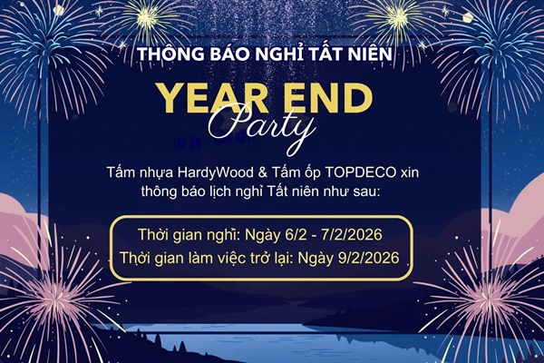 Thông báo lịch nghỉ Tất niên 2025