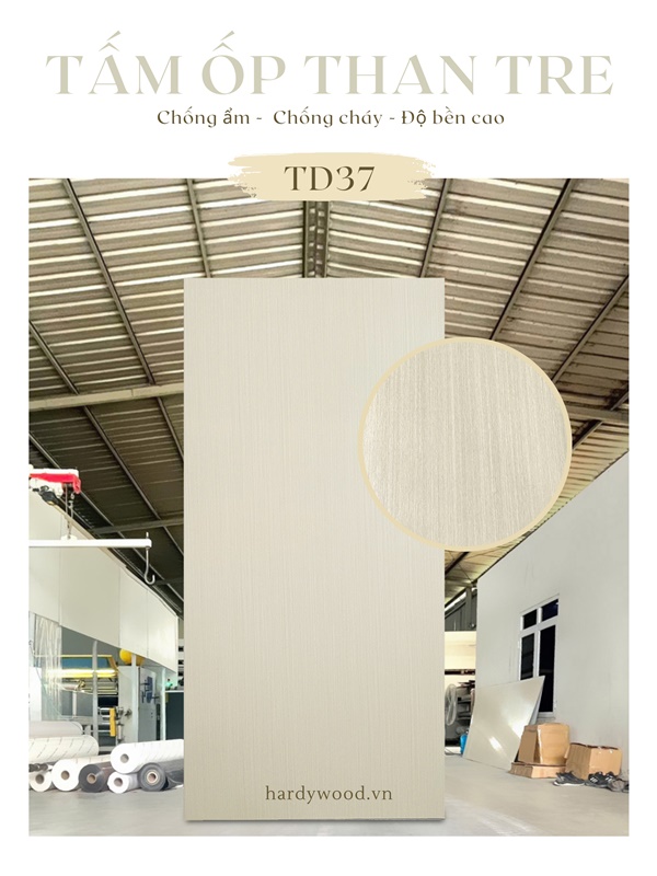 Tấm ốp than tre vân gỗ mã TD37