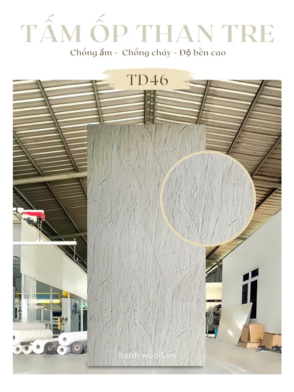 Tấm ốp than tre vân đá mã TD46