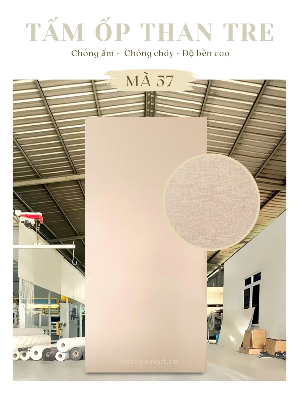 Tấm ốp than tre vân vải mã TD57